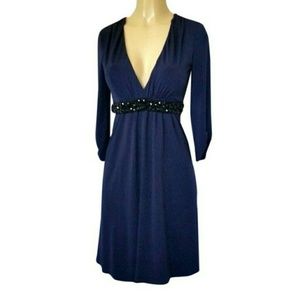 Vera Wang Lavender Label Purple Dress Black Belt 2